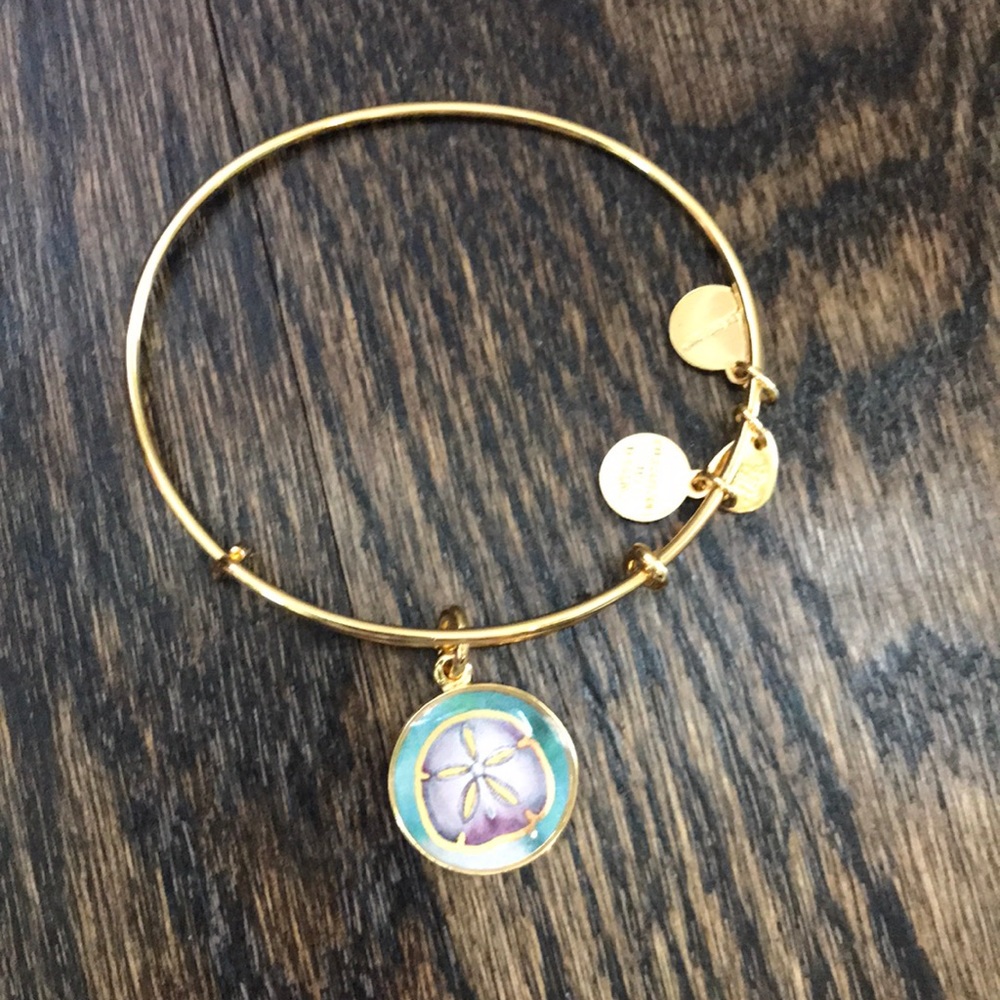 Alex and Ani gold sanddollar bracelet